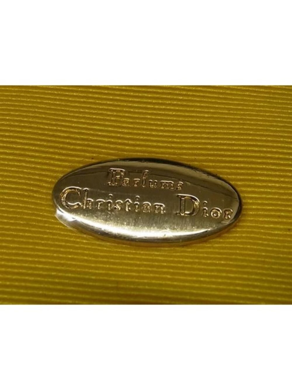 Dior Canvas Mirror Makeup Pouch Multi Yellow - Picture 4 of 5